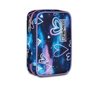 Seven Astuccio Scuola Speed Case, Blu, Portapenne Mono Scomparto con Plance Amovibili, Completo Di Penne, Matite, Colori, Accessori Zaino, Scuola Elementare, Bambina