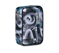 Seven Astuccio Scuola Speed Case,Grigio Graffiti, Portapenne Mono Scomparto con Plance Amovibili, Completo Di Penne, Matite, Colori, Accessori Zaino, Scuola Elementare, Bambino