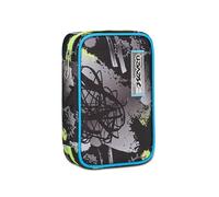 Seven Astuccio Scuola Speed Case, Nero Azzurro Verde, Feeling Me, Portapenne Mono Scomparto Con Plance Amovibili e Penne, Matite, Colori, Accessori Zaino, Elementari, Medie, Bambino