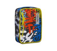 Seven Astuccio Scuola Speed Pad, Nero Giallo Blu, Mark On Boy, Portapenne Mono Scomparto Con Plance Amovibili e Penne, Matite, Colori, Accessori Zaino, Elementari, Medie, Bambino