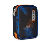 Seven Astuccio Scuola Speed Pad, Nero, Portapenne Mono Scomparto con Plance Amovibili, Completo Di Penne, Matite, Colori, Accessori Zaino, Scuola Elementare, Bambino