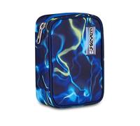 Seven Astuccio Scuola Speed Pad Plus ELECTRICVIBE BOY, Blu, Portapenne attrezzato, 45 pezzi, Planche amovibili, Tasca interna per cancelleria, Accessori Zaino, Scuola elementare e media, Bambino