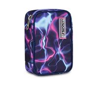 Seven Astuccio Scuola Speed Pad Plus ELECTRICVIBE GIRL, Viola, Portapenne attrezzato, 45 pezzi, Planche amovibili, Tasca interna cancelleria, Accessori Zaino, Scuola elementare e media, Bambina