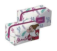 Seven BIANCANEVE E I 7 NANI Scuola Beauty Case, Bianco, Trousse per Cosmetici e Articoli da Toeletta, Accessorio da Viaggio, Bambina e Ragazza