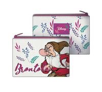 Seven BIANCANEVE E I 7 NANI Scuola Pochette con Cerniera, Bianco, Bustina per Cosmetici e Articoli Personali, Accessorio Viaggio e Tempo Libero, Bambina e Ragazza