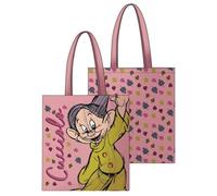 Seven BIANCANEVE E I 7 NANI Scuola Tote Bag Verticale, Rosa, Borsa da Shopping e Tempo Libero, Tote Bag Bambina e Ragazza
