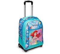 Seven Big Trolley - LA SIRENETTA WATCH ME SHINE, Celeste, Doppio Scomparto, Trolley fisso, Spallacci uso zaino, Per bambine, Scuola elementare, Tempo libero e viaggi, Idea regalo