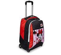 ZAINO TROLLEY MINNIE MOUSE m is for mouse zaino trolley 2 ruote JET BLACK ND sc