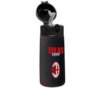 Borraccia termica AC Milan, 460 ml in acciaio con cannuccia in silicone