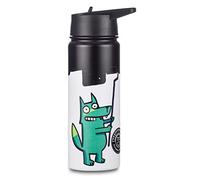 SEVEN Borraccia BASTARDI DENTRO - Multicolore - Borraccia 500 ML Termica in Acciaio Inox Interno Esterno - Mantenimento Temperatura fino a 24h - Scuola, Tempo Libero, Verde