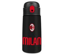Seven Borraccia termica AC MILAN per ragazzi, Acciaio inox bpa free, Mantenimento temperatura: caldo 12h/freddo 24h, Bambino, Ragazzo, Calcio, Prodotto ufficiale, Idea regalo