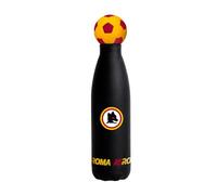 Seven Borraccia termica AS ROMA, Acciaio inox, 500ml, Copritappo in silicone, Mantenimento temperatura: caldo 12h/freddo 24h, Bambino, Ragazzo, Adulto, Calcio, Prodotto ufficiale, Idea regalo