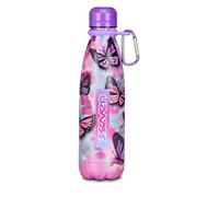 Seven Borraccia Termica in Acciaio Inox Seven Interno Esterno, Rosa, Mantenimento Temperatura fino a 24h, Borraccia Scuola e Tempo Libero, Bambina