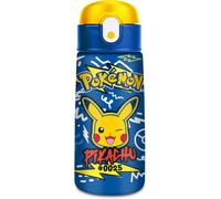 Seven Borraccia Kid Pokemon, Blu, 460 ml, Acciaio Inox, BPA free, Ermetica, Caldo 12h/freddo 24 h, A prova di perdite, Riutilizzabile, Scuola, Sport, Viaggio, Bambino, Bambina, Idea regalo