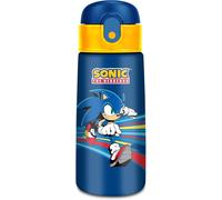 Seven Borraccia Kid Sonic, Blu, 460 ml, Acciaio Inox, BPA free, Ermetica, Caldo 12h/freddo 24 h, A prova di perdite, Riutilizzabile, Scuola, Sport, Viaggio, Bambino, Idea regalo
