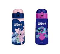 Seven Borraccia termica LILO & STITCH, 460 ml, Acciaio inox bpa free, Cannuccia, Apertura automatica, Mantenimento temperatura:caldo 12h/freddo 24h, Prodotto ufficiale, Idea regalo bambini e adulti