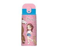 TheCartoonWorld Elettra Lamborghini Bottle Kid Scuola Materna, Rosa, Glamour, Borraccia Termica In Acciaio Inox, Con Cannuccia e Apertura Automatica, Borraccia Asilo, Bambina