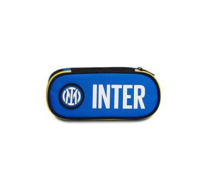 Seven Bustina Round Plus Fc Inter Calcioback On The Net, Nero e azzurro, con Elastici Portapenne, Scuola y Tempo Libero