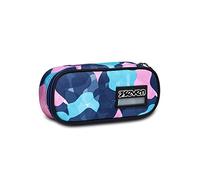 Seven Bustina Round Plus Ischoolpack, Blu, Scomparto a ttrezzato Porta Penne