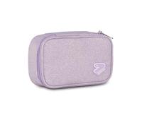 Seven Bustina Scuola Round Plus Big Tech Shiny, Lilla, Taschino Interno con Zip e Passanti Elastici Portapenne, Scuola Media e Superiore, Ragazza