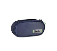 Seven Bustina Scuola Round Plus, Blu, Taschino Interno con Zip e Passanti Elastici Portapenne, Accessori Zaino, Scuola Elementare, Media e Superiore