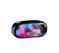 Seven Bustina Scuola Round Plus, Fucsia, Taschino Interno con Zip e Passanti Elastici Portapenne, Accessori Zaino, Scuola Elementare, Media e Superiore, Per Bambina e Ragazza