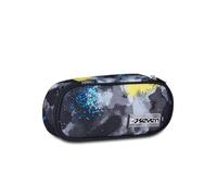 Seven Bustina Scuola Round Plus, Multicolore, Taschino Interno con Zip e Passanti Elastici Portapenne, Accessori Zaino, Scuola Elementare, Media e Superiore, Bambino, Ragazzo