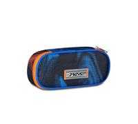 Seven Bustina Scuola Round Plus, Multicolore, Taschino Interno con Zip e Passanti Elastici Portapenne, Accessori Zaino, Scuola Elementare, Media e Superiore, Bambino e Ragazzo