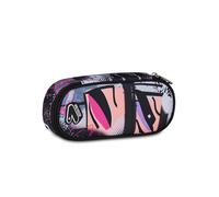 Seven Bustina Scuola Round Plus, Multicolore, Taschino Interno con Zip e Passanti Elastici Portapenne, Accessori Zaino, Scuola Media e Superiore, Bambina e Ragazza