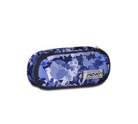 Seven Bustina Scuola Round Plus, Viola, Taschino Interno con Zip e Passanti Elastici Portapenne, Accessori Zaino, Scuola Elementare, Media e Superiore, Bambina, Ragazza