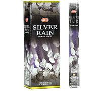 Seven Chakra Tree Hem - Bastoncini di incenso Silver Rain, confezione da 6 | Agarbatti profumati freschi e croccanti per tranquillità, concentrazione e vibrazioni pulite