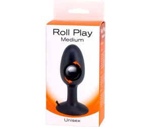 Seven Creations Roll Play Medium Plug Anale Silicone con Sfera Interna 10 cm