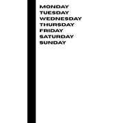 Seven Days Notebook: White & Black Edition: A Minimalist Notebook for Thoughts, Ideas, Goals & Personal ProgressSeven Days: [Color] Edition is a ... daily progress. With clean lined pages and