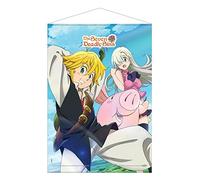 Seven Deadly Sins POPbuddies The Wallscroll Meliodas, Elizabeth & Hawk 50 x 70 cm