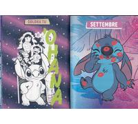 Seven Diario Agenda Scuola Disney Stitch Angel 10 Mesi Non Datata