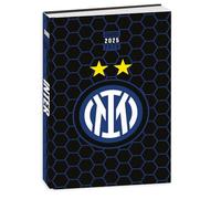 Seven Diario Scuola Inter Datato Standard 12 Mesi, Nero Azzurro, Copertina Nero, Accessori Zaino, Ragazzo