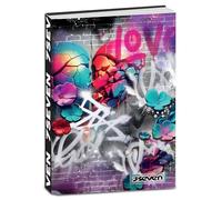 Seven Diario Scuola Standard Datato 12 Mesi,352 Pagine, Formato 14,5 x 18,5 cm,Graffiti, Bambine e Ragazze