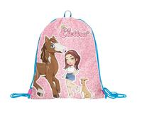 Elettra Lamborghini Sacca Zaino Scuola, Rosa, Glamour, Sakky Bag Con Coulisse e Foro Anti Soffocamento, Scuola Materna, Bambina