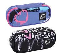 SEVEN FLASHING COLOR PORTAPENNE PENCIL BAG ROUND PLUS