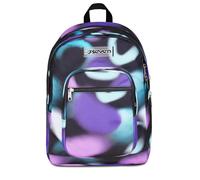 Seven Freethink Zaino Scuola Media Ragazza, Scuola Elementare, Doppio Scomparto, Tasca PC e Borraccia, nero viola