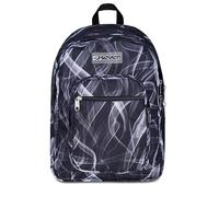 Seven Freethink Zaino Scuola Media Ragazzo, Scuola Elementare 34L, Doppio Scomparto, Tasca PC e Borraccia, Nero Grigio