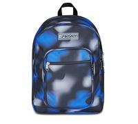 Seven Freethink Zaino Scuola Media Ragazzo, Scuola Elementare 34L, Doppio Scomparto, Tasca PC e Borraccia, Blu Nero