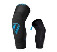 Seven iDP Ginocchiere 7iDP Transition, Leggere e Protettive per MTB, Enduro e Trail Riding, Nero/Blu (S)