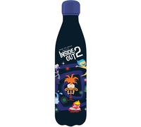 Seven Inside Out 2 Borraccia Termica in Acciao Inox, Nero, 0,5 L, Borraccia Scuola e Tempo Libero, Ragazzo e Ragazza