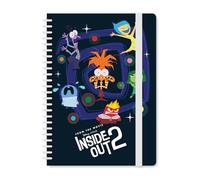 Seven Inside Out 2 Quaderno ad Anelli in formato A5, Nero, Quaderno Scuola e Tempo Libero, Bambino e Bambina