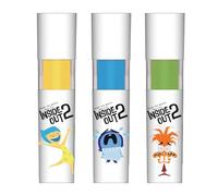 Seven Inside Out 2 Set 3 Evidenziatori, Inchiostro Giallo, Blu e Verde, Evidenziatori Scuola Media e Superiore, Ragazzo e Ragazza