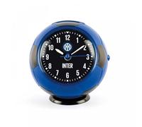 Inter Sveglia al Quarzo Pallone Analogica, Nero Azzurra, Sveglia a Forma di Pallone con Luce, Snooze e Suoneria, Accesori Inter, Accessori Cameretta, Sveglie e Orologi