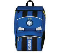 Seven Inter Zaino Calcio Doppio Scomparto Estensibile, Blu, Maxi Capienza, Schienale Preformato, Bambino, Elementare