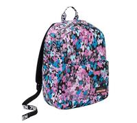 Seven Ischoolpack -FLUFFY ROSES, Monoscomparto, Powerbank integrato, USB laterale, Tasca porta pc, Scuola, Per bambini e ragazzi