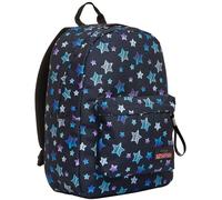 Seven Zaino Scuola Ischoolpack, Nero, Star Plan, Zaino Monoscomparto con Power Bank Integrato, USB Plug, con Tasca Porta Tablet, Tasca per Telefono e Accessori, Scuola